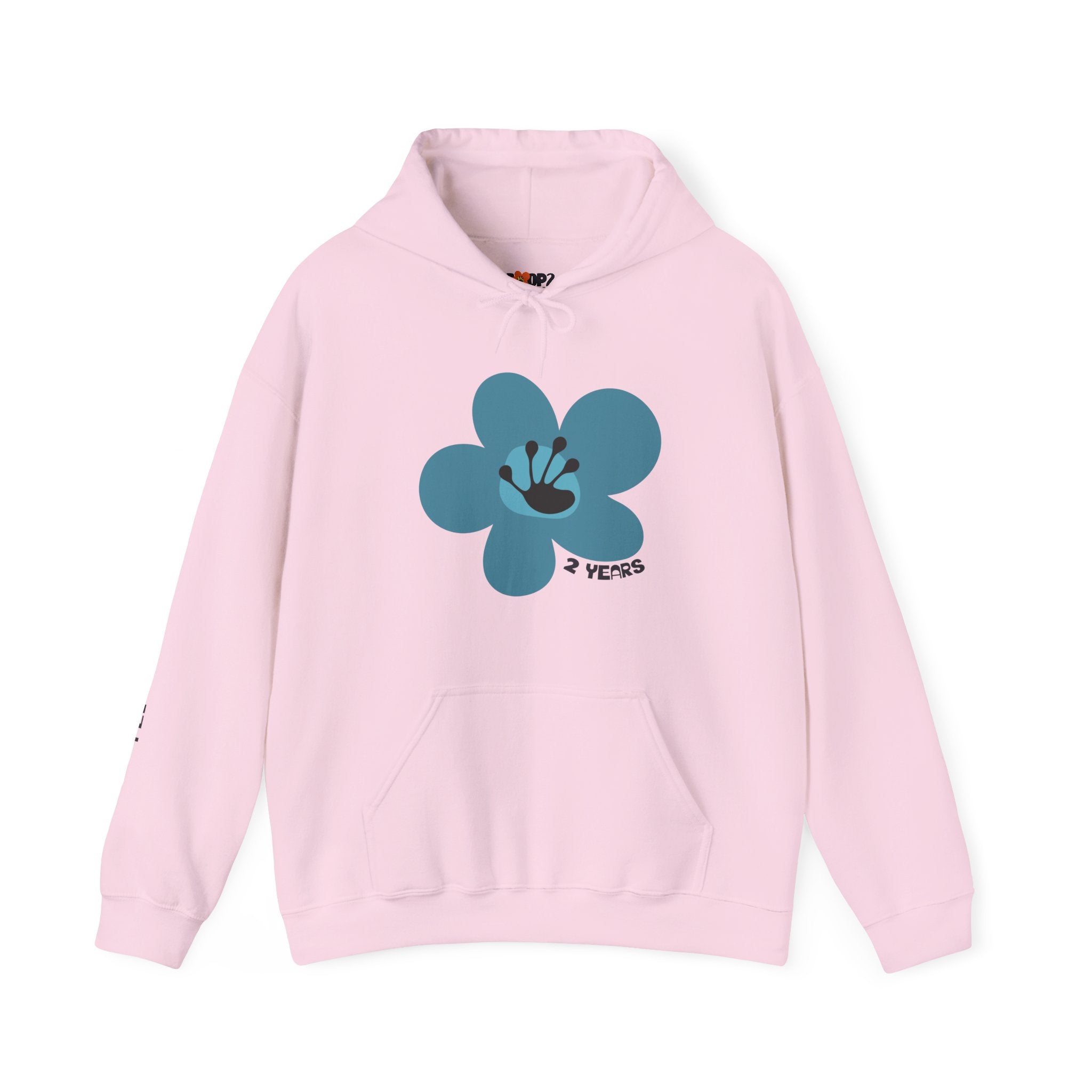 2 Year Milestone Unisex Flower Hoodie | Recovery Gift | Poop2Poppies™